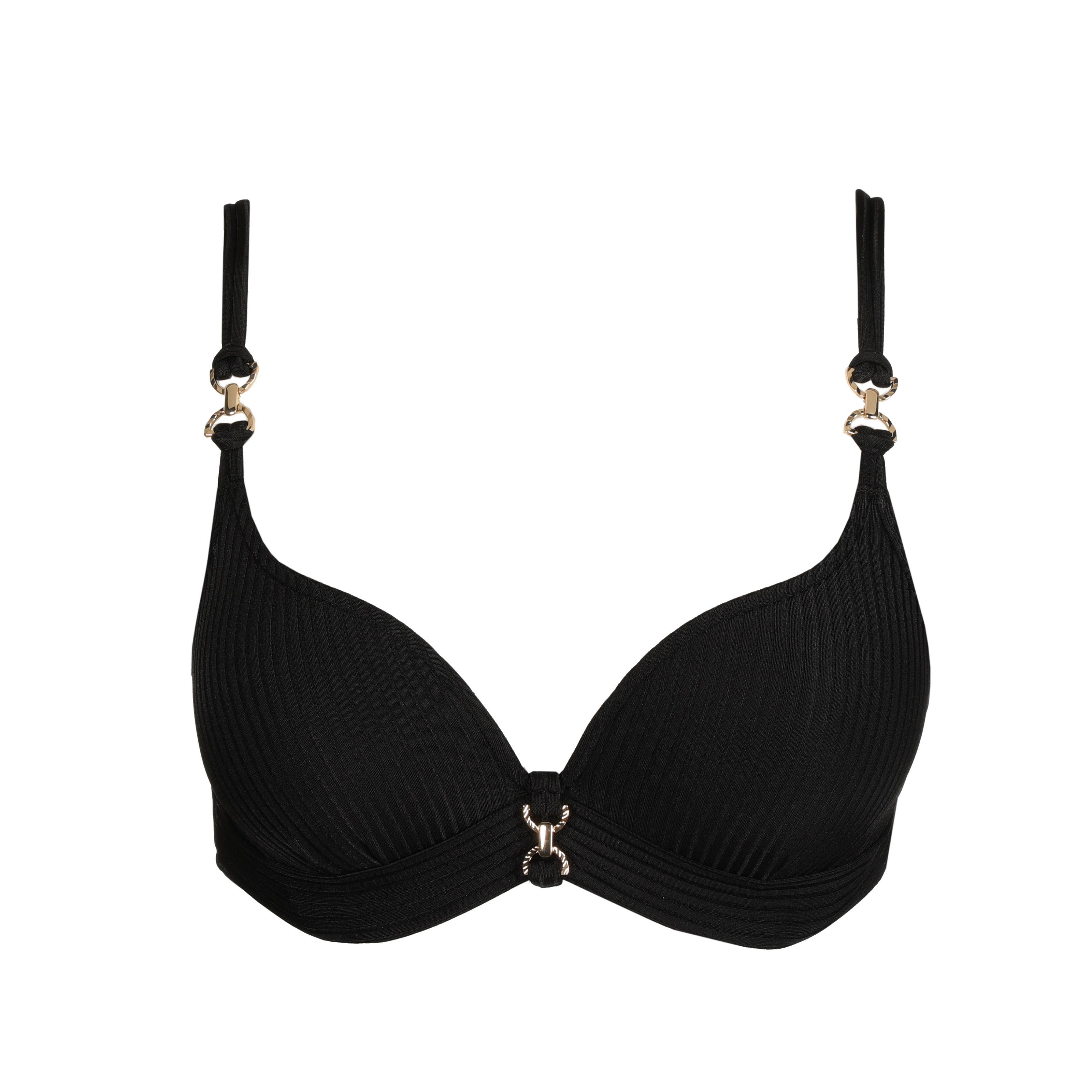 EMLY Bikini Top gefüttert in schwarz