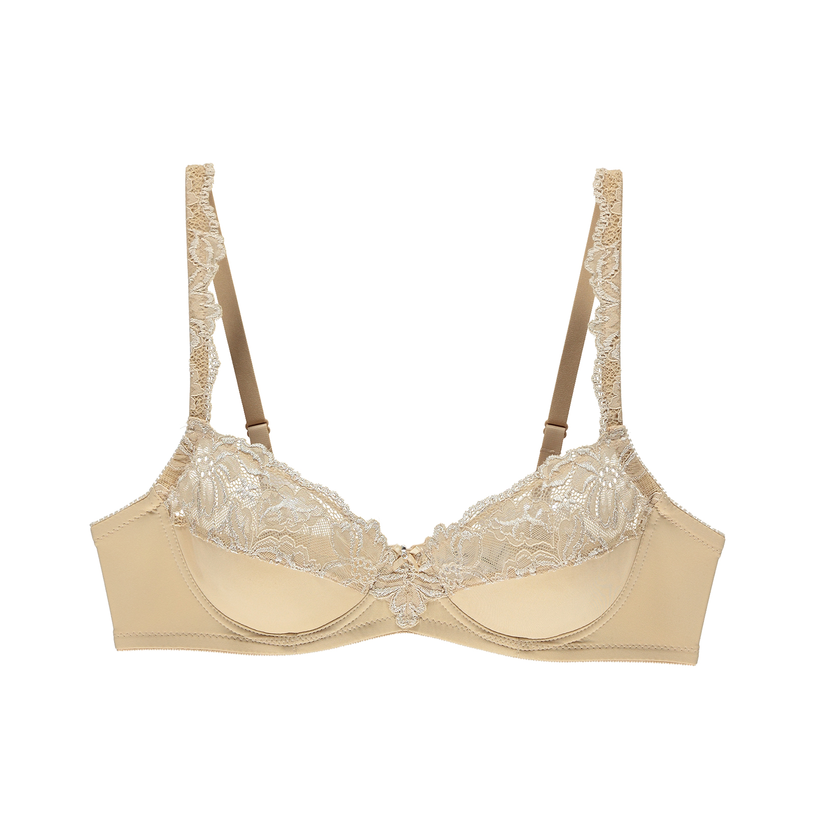 LUXURY DESIRE BH mit Bügel, ungefüttert in beige