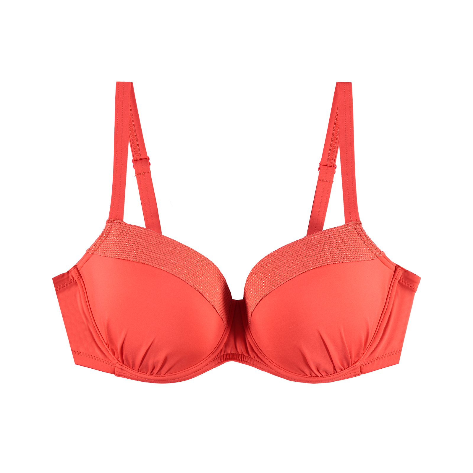 Bikini Top Gef Ttert Ocean Coral Red Von Cyell Bikini Oberteile