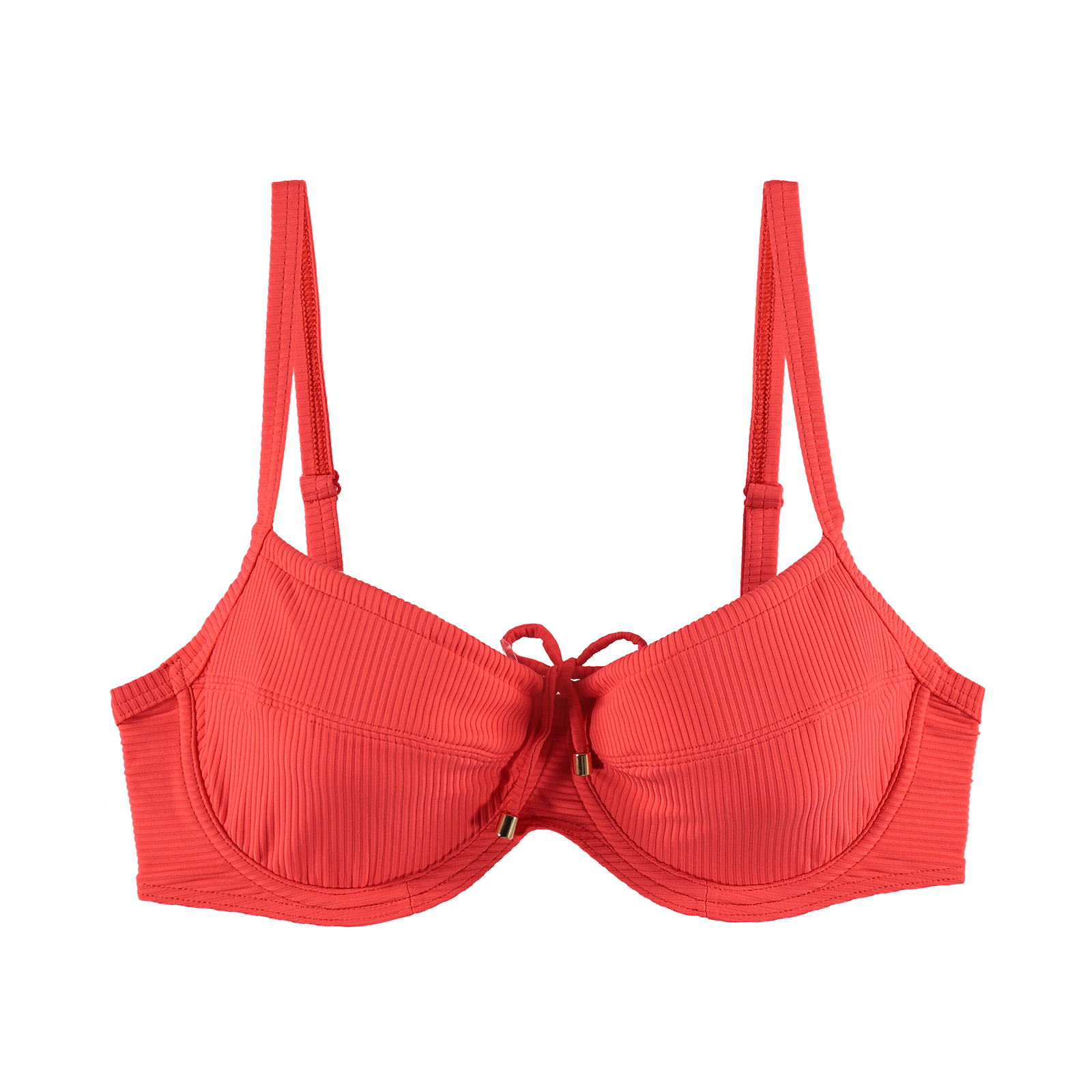 Bikini Top Ungef Ttert Rib Coral Von Cyell Bikini Oberteile Beldona Ag