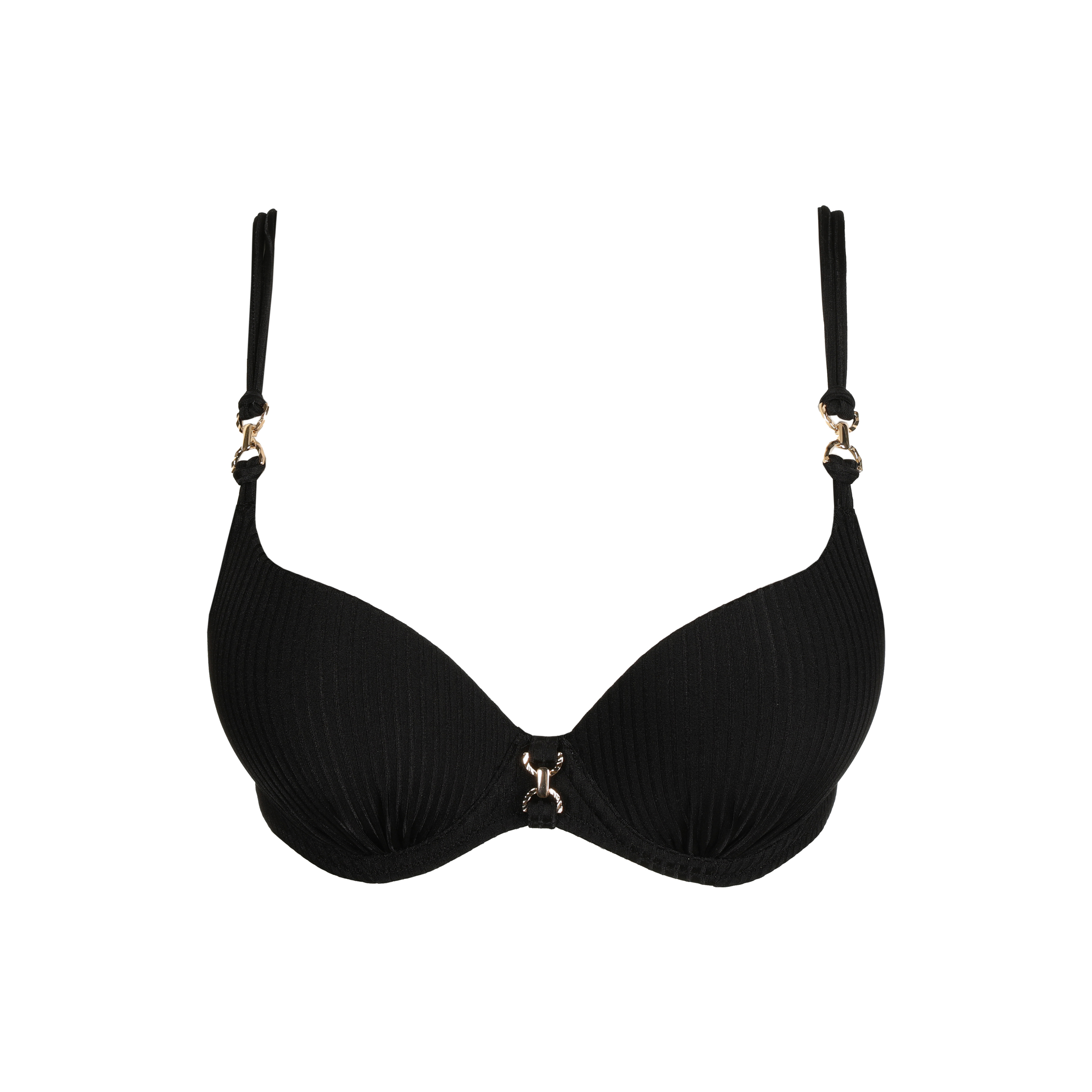 EMLY Bikini Top gefüttert in schwarz