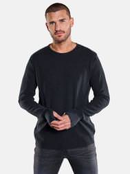 emilio adani Herren Rundhals Pullover in Saphirblau emilio adani Herren Rundhals Pullover in Saphirblau