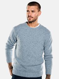 emilio adani Herren Rundhals Pullover in Hellblau emilio adani Herren Rundhals Pullover in Hellblau