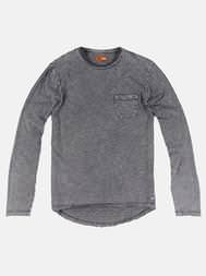emilio adani Herren Rundhals Shirt in Granitgrau emilio adani Herren Rundhals Shirt in Granitgrau