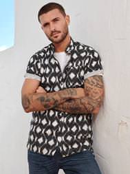 emilio adani Kurzarm-Hemd mit All-Over-Print emilio adani Kurzarm-Hemd mit All-Over-Print
