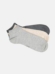 emilio adani Herren Sneakersocken in Silbergrau emilio adani Herren Sneakersocken in Silbergrau