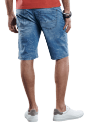 emilio adani Modische Denim Shorts mit coolem Laserprint emilio adani Modische Denim Shorts mit coolem Laserprint
