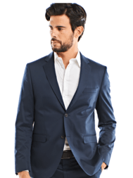 emilio adani Herren Anzugsakko slim fit in Saphirblau emilio adani Herren Anzugsakko slim fit in Saphirblau