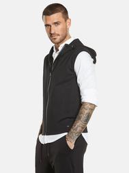 emilio adani Herren Sakko-Weste mit Zipper in Schwarz emilio adani Herren Sakko-Weste mit Zipper in Schwarz