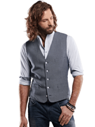 emilio adani Herren Minimalstruktur Sakko-Weste in Royalblau emilio adani Herren Minimalstruktur Sakko-Weste in Royalblau