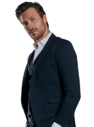 emilio adani Herren Anzugsakko slim fit in Saphirblau emilio adani Herren Anzugsakko slim fit in Saphirblau