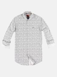 emilio adani Herren Modisches Langarmhemd mit Fancy-Allover-Print in Schwarz emilio adani Herren Modisches Langarmhemd mit Fancy-Allover-Print in Schwarz
