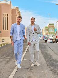 emilio adani Herren Anzugsakko slim fit in Taubenblau emilio adani Herren Anzugsakko slim fit in Taubenblau