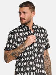 emilio adani Kurzarm-Hemd mit All-Over-Print emilio adani Kurzarm-Hemd mit All-Over-Print