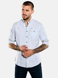 emilio adani Herren Hemd gemustert in Hellblau emilio adani Herren Hemd gemustert in Hellblau
