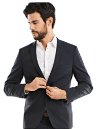 emilio adani Herren Anzugsakko slim fit in Saphirblau emilio adani Herren Anzugsakko slim fit in Saphirblau