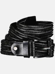 emilio adani Herren Ledergürtel im Flechtdesign in Schwarz emilio adani Herren Ledergürtel im Flechtdesign in Schwarz