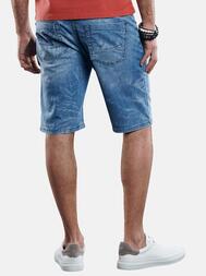 emilio adani Modische Denim Shorts mit coolem Laserprint emilio adani Modische Denim Shorts mit coolem Laserprint