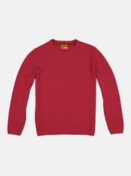 emilio adani Herren Rundhals Pullover in Feuerrot emilio adani Herren Rundhals Pullover in Feuerrot