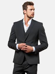emilio adani Herren Anzugsakko slim fit in Schwarz emilio adani Herren Anzugsakko slim fit in Schwarz