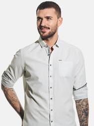 emilio adani Herren Hemd langarm in Naturweiss emilio adani Herren Hemd langarm in Naturweiss