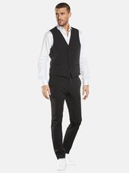 emilio adani Herren Anzug-Weste slim fit in Schwarz emilio adani Herren Anzug-Weste slim fit in Schwarz