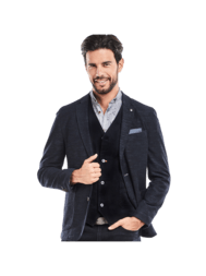 emilio adani Herren sportives Sakko slim fit in Saphirblau emilio adani Herren sportives Sakko slim fit in Saphirblau