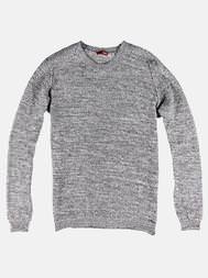 emilio adani Herren Rundhals Pullover in Silbergrau emilio adani Herren Rundhals Pullover in Silbergrau