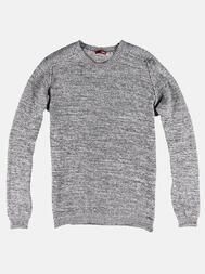 emilio adani Herren Rundhals Pullover in Silbergrau emilio adani Herren Rundhals Pullover in Silbergrau