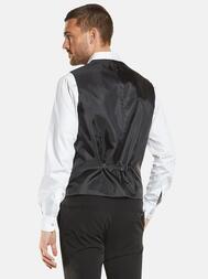emilio adani Herren Anzug-Weste slim fit in Schwarz emilio adani Herren Anzug-Weste slim fit in Schwarz