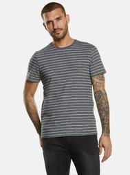 emilio adani Herren T-Shirt mit Leinenanteil in Anthrazit emilio adani Herren T-Shirt mit Leinenanteil in Anthrazit
