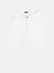 emilio adani Weiße Denim Short mit modischen Destroys emilio adani Weiße Denim Short mit modischen Destroys