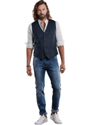 emilio adani Herren Sakkoweste in Indigoblau emilio adani Herren Sakkoweste in Indigoblau