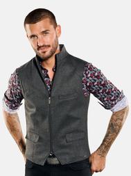 emilio adani Herren Sakko-Weste slim fit in Anthrazit emilio adani Herren Sakko-Weste slim fit in Anthrazit