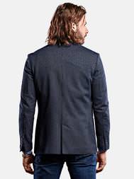 emilio adani Herren elastisches Sakko mit lässiger Kantenverarbeitung in Marineblau emilio adani Herren elastisches Sakko mit lässiger Kantenverarbeitung in Marineblau