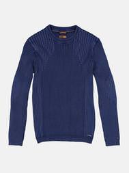 emilio adani Herren Rundhals Pullover in Royalblau emilio adani Herren Rundhals Pullover in Royalblau