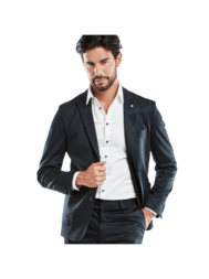 emilio adani Herren Anzugsakko slim fit in Saphirblau emilio adani Herren Anzugsakko slim fit in Saphirblau