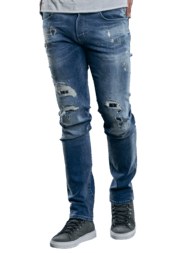 emilio adani Superstretch Jeans mit modischen Destroys emilio adani Superstretch Jeans mit modischen Destroys