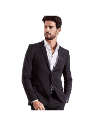 emilio adani Herren Anzugsakko slim fit in Schwarz emilio adani Herren Anzugsakko slim fit in Schwarz