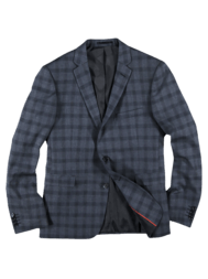 emilio adani Herren Anzugsakko mit Karomuster in Marineblau emilio adani Herren Anzugsakko mit Karomuster in Marineblau