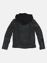 emilio adani Herren Lederjacke in Saphirblau emilio adani Herren Lederjacke in Saphirblau
