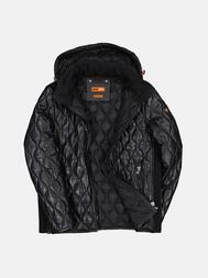 emilio adani Herren Lederjacke in Schwarz emilio adani Herren Lederjacke in Schwarz