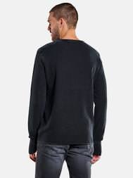 emilio adani Herren Rundhals Pullover in Saphirblau emilio adani Herren Rundhals Pullover in Saphirblau