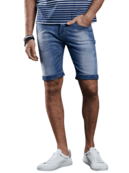 emilio adani Stretch Bermuda im Used-Look emilio adani Stretch Bermuda im Used-Look