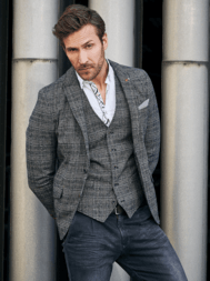 emilio adani Modisch kariertes Sakko Slim Fit emilio adani Modisch kariertes Sakko Slim Fit