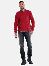 emilio adani Herren Rundhals Pullover in Feuerrot emilio adani Herren Rundhals Pullover in Feuerrot