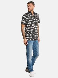 emilio adani Kurzarm-Hemd mit All-Over-Print emilio adani Kurzarm-Hemd mit All-Over-Print