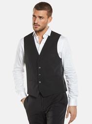 emilio adani Herren Anzug-Weste slim fit in Schwarz emilio adani Herren Anzug-Weste slim fit in Schwarz