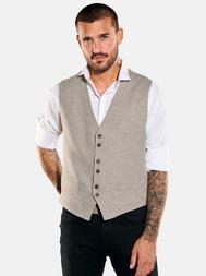 emilio adani Herren Sakkoweste in Beige emilio adani Herren Sakkoweste in Beige