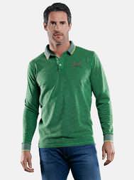 engbers Poloshirt in Flammgarnoptik engbers Poloshirt in Flammgarnoptik